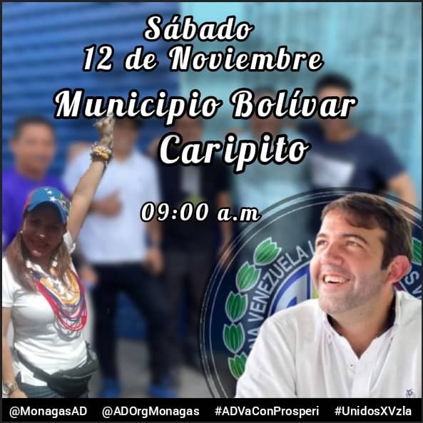 sandraalfaro's tweet photo. #09Nov22 #SandraAlfaro A 2 días para recibir en #Monagas a nuestro candidato @prospericarlos y marcando la #RutaDeLaProsperidAD para #Venezuela toda nuestra estructura está en la calle.
#UnidosXVenezuela
@ADemocratica
@hramosallup
@PieroMaroun https://t.co/NCSmMkCosT
