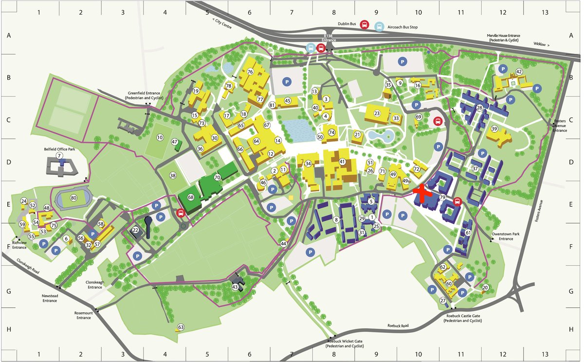 PROTECT ITN's final conference "Food Sustainability and Safety in a Changing Climate" in collaboration with 
<a href="/transit_itn/">TRANSIT_ITN</a> takes place tomorrow, find us in the UCD Student Village marked by a red X below. Registration opens at 8:30 am!