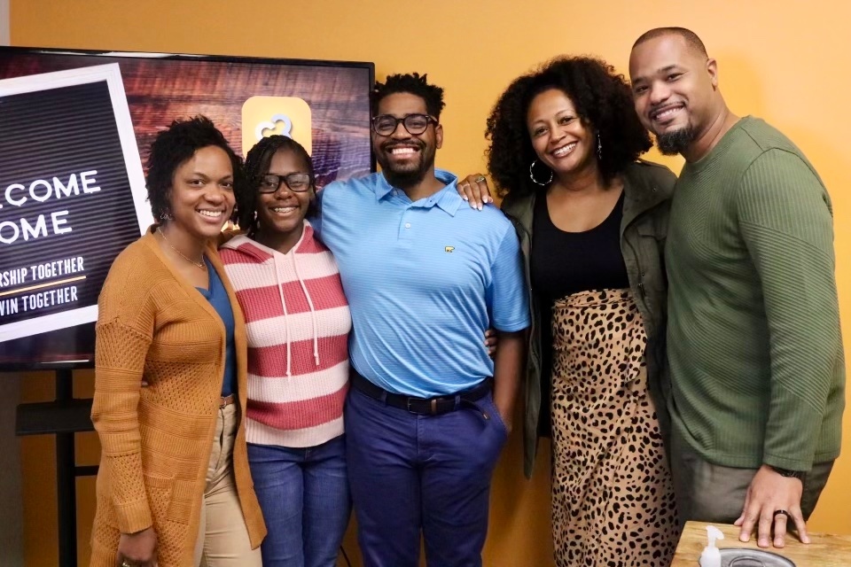 c3bhm's tweet photo. Give a big hello and welcome to our newest members Danny, Cristal, and Kaylynn. We are excited to have you with the C3 family! 
#birmingham #church #c3 https://t.co/QwQw3hkHlH
