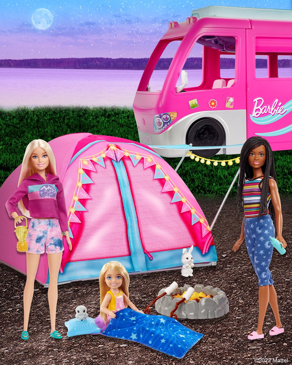 Let’s go camping! 🏕️ With #Barbie, kids can bring the great outdoors inside, any time of year: dolltasti.cc/3A416To