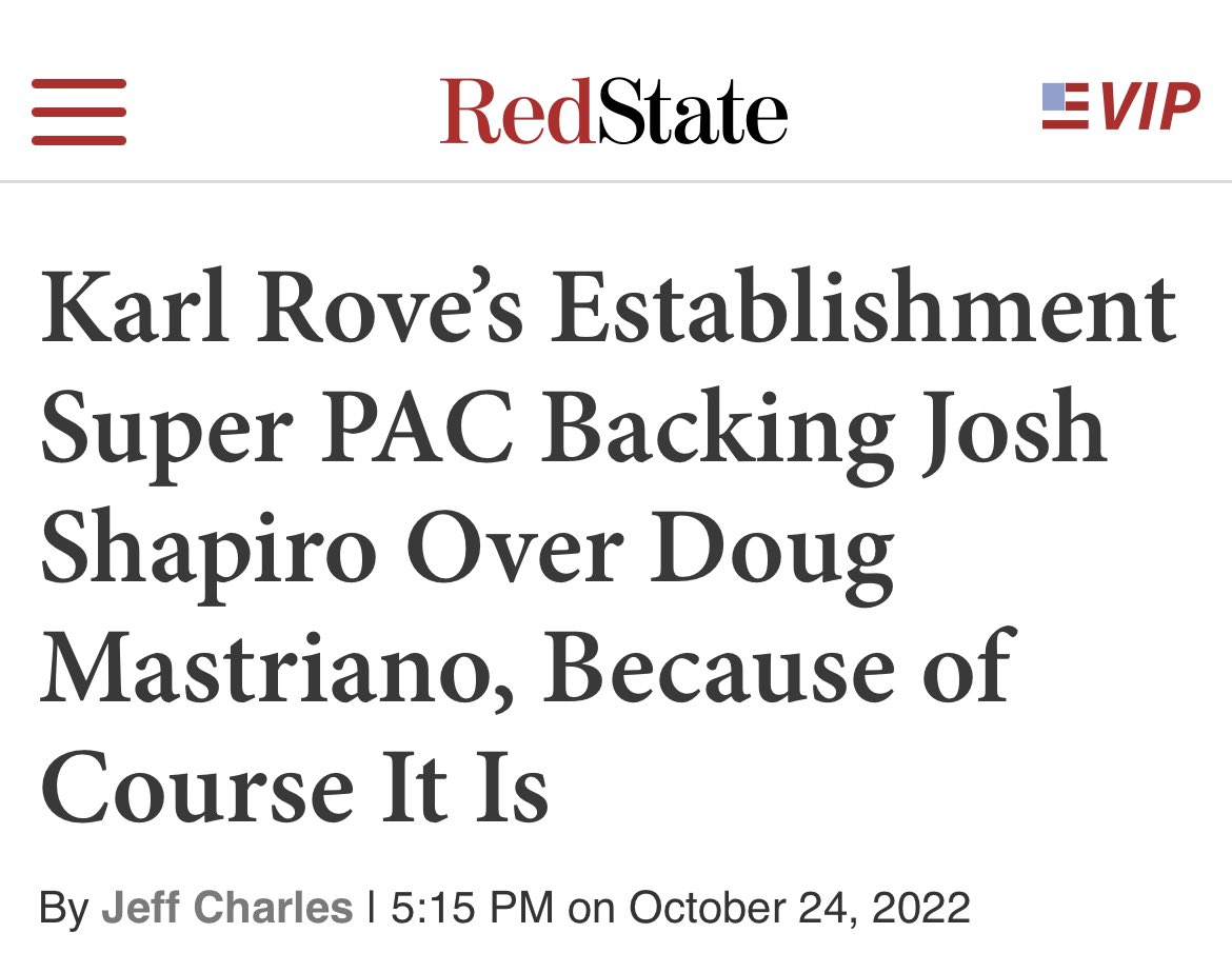 Read more about the article The jock strap carrier of the establishment, @KarlRove, worked to stop Mastriano