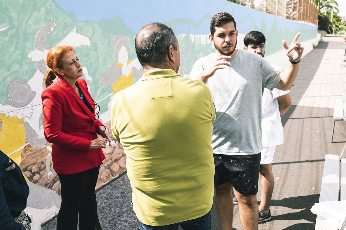 ✨Un gran mural en el IES Domingo Pérez Minik recordará el episodio histórico de la Batalla de La Laguna.
