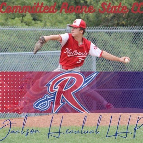 JHeculuck's tweet photo. I am extremely blessed and excited to announce my commitment to Roane State Community College to further my academic and baseball career! I’d like to thank my family, friends and the @NatsOnt organization for guiding me in my career. Can’t wait to get started #goraiders https://t.co/5Yudkj2PGJ