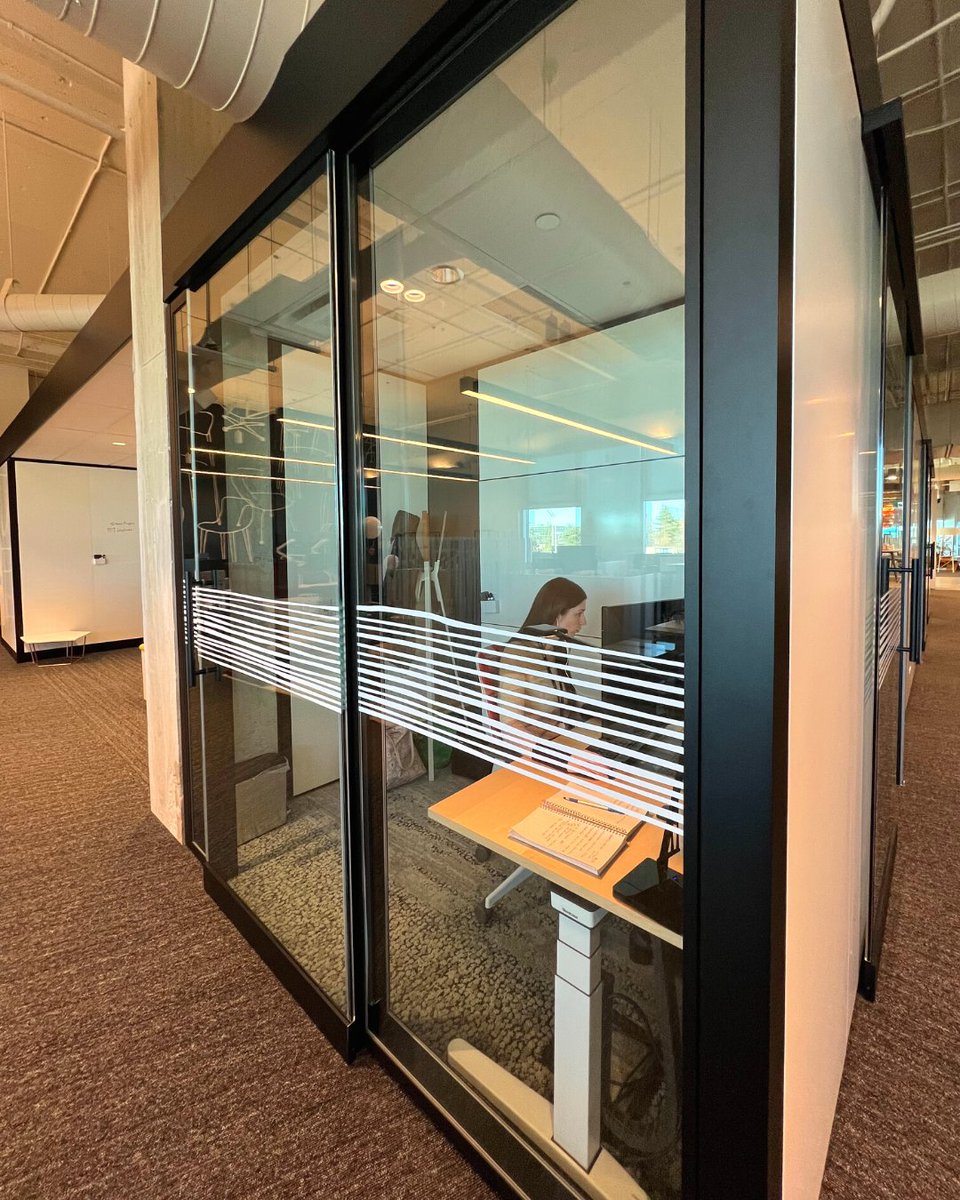 Sometimes a private office space is just what you need to get that heads down focus time. In this private office, you'll find whiteboards to help you navigate, problem solve, map out or brainstorm any project. 

#officedesign #officeprivacy #torontoffice #poi #LivingLAB