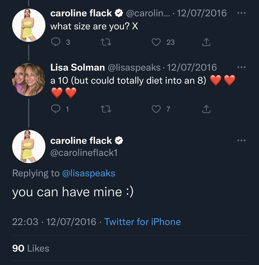lisaspeaks's tweet image. Today would’ve been Caroline Flack’s birthday and is now the 3rd #SocialMediaKindnessDay. In 2016 she sent me the dress I’d been pining after for months, that sold out after she wore it to the Love Island final “It’s nice to get a nice message”. #bemorecaroline