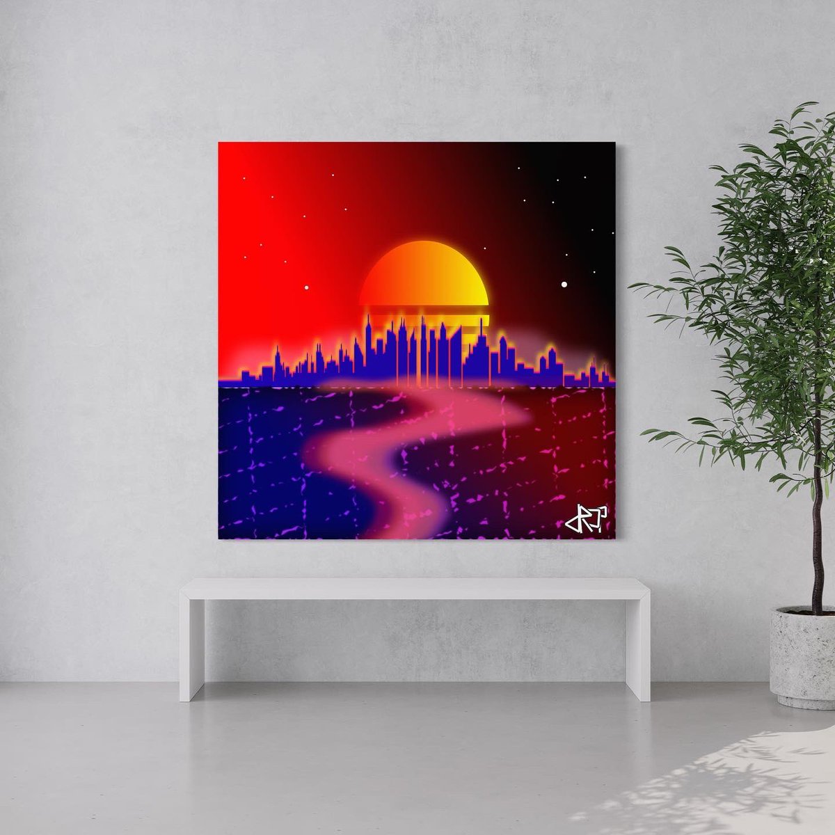 Gendropart's tweet photo. City 2064
A friend asked me if I could make cyberwave/synthwave art. Thanks buddy. I had fun making this, especially the highlights.
#generationdrop #gendropart #synthwave #cyberpunk #abstractart #inspiration https://t.co/1cYUC0CqRf