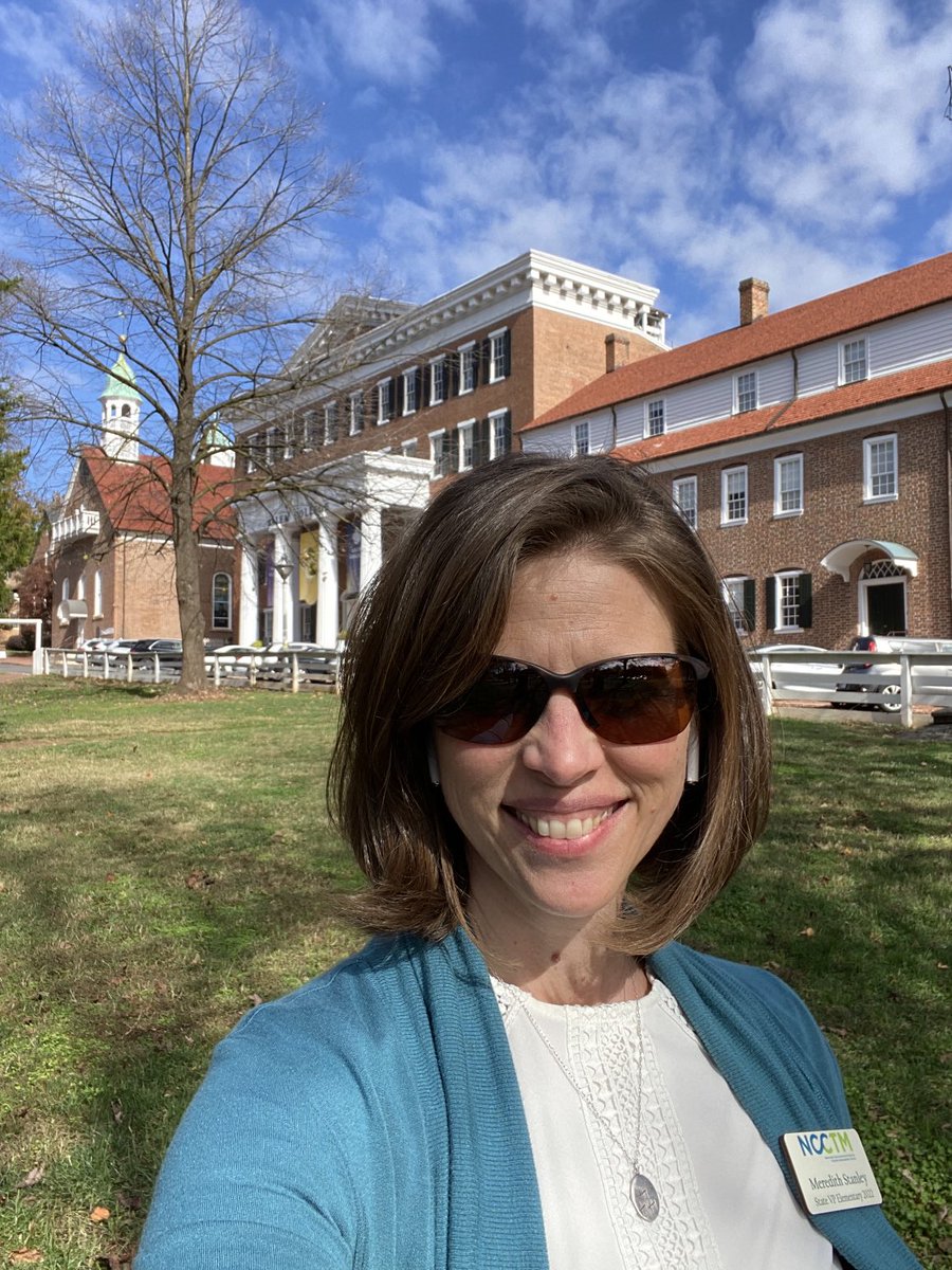 Fun to be in my hometown for #NCCTM2022! Hard to beat a lunchtime walk in Old Salem on this gorgeous day. #iteachmath ⁦@NCCTM1⁩