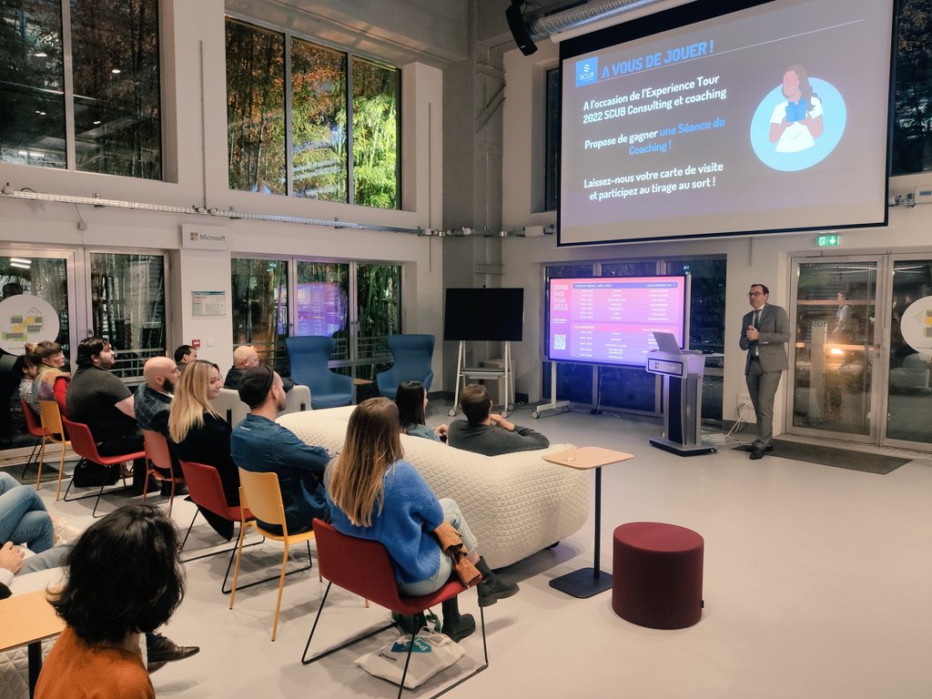 FrenchTechBdx's tweet image. 🔴 #ExperienceTour2022

Découvrez les talks de nos pépites à la @CiteNumerique 🎙️

On commence avec l&apos;espace #WellTech / Futur du travail : 
@covivio_, @SimplonNAQ, @microsoftfrance, @SimforHealth, @lumm_io, @MyTwiga et Scub Consulting 🔥