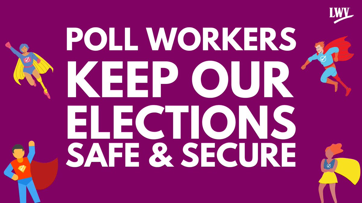 Thank you to the people who made our elections run: the poll workers, election officials, election observers, postal workers, and volunteers.