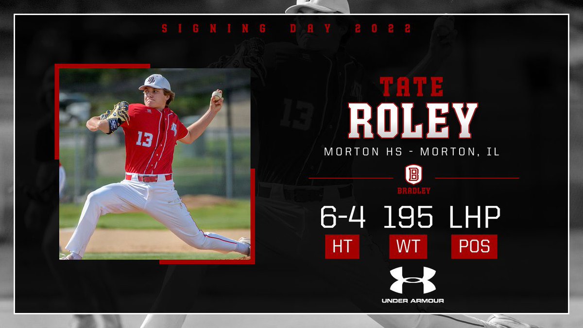 BradleyBaseball's tweet image. Our 1st NLI of the day is in. 

Welcome to the family @RoleyTate! 
#GoBraves
