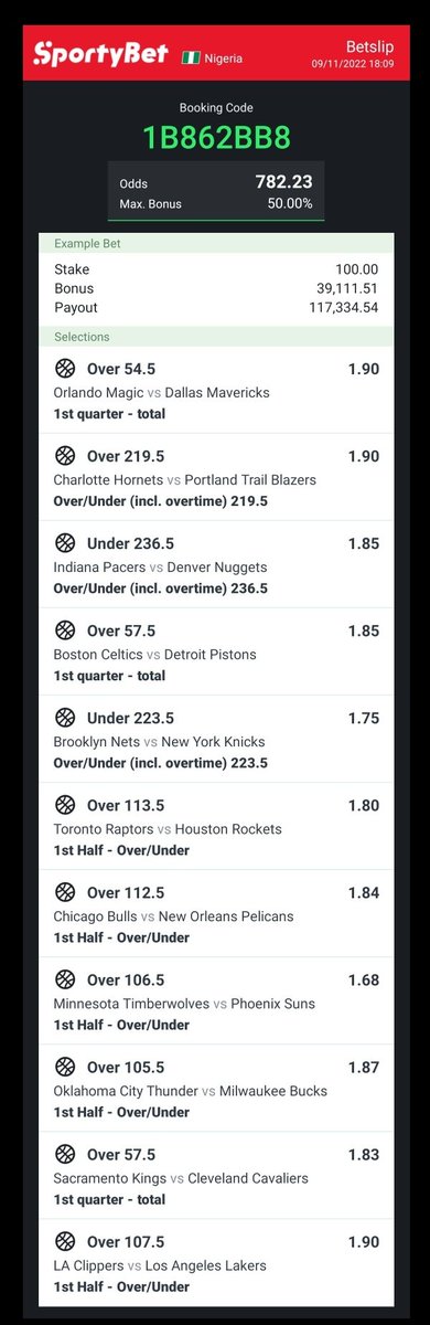 jayprecio_lux's tweet photo. @Ekitipikin 🏀🏀1B862BB8🏀🏀   

700+ odds 👌  

Your either Play;
Direct
Flex
Or edit before playing.

In all you do, play responsibly.... 🔞

I no dea play inside any match.
#sportbet #todayodds #NBA
#betprediction #ekitipikin #mayor #bayo https://t.co/q2i4keb8iK