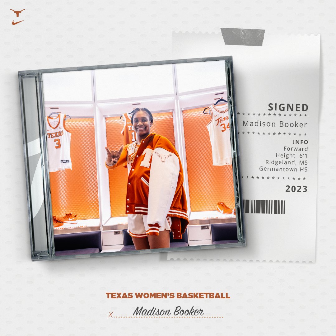A 6-1 forward Madison Booker is a Longhorn! 🤘 @MaddiewitdaB_ | #HookEm