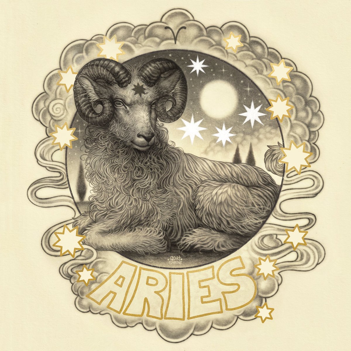 「✸ Aries from my Zodiac series is finally」|𝔊𝔬𝔞𝔱𝔰𝔥𝔯𝔦𝔫𝔢 ☿ Looking for work!のイラスト