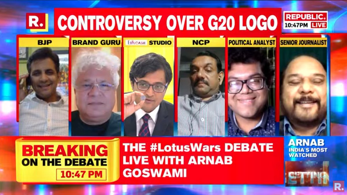 republic's tweet photo. #LotusWars | Lotus on Rs 2 coin also BJP's handiwork? Watch The Debate with Arnab #LIVE here - https://t.co/0y9gKwmhPq https://t.co/Vx6cxuMInL