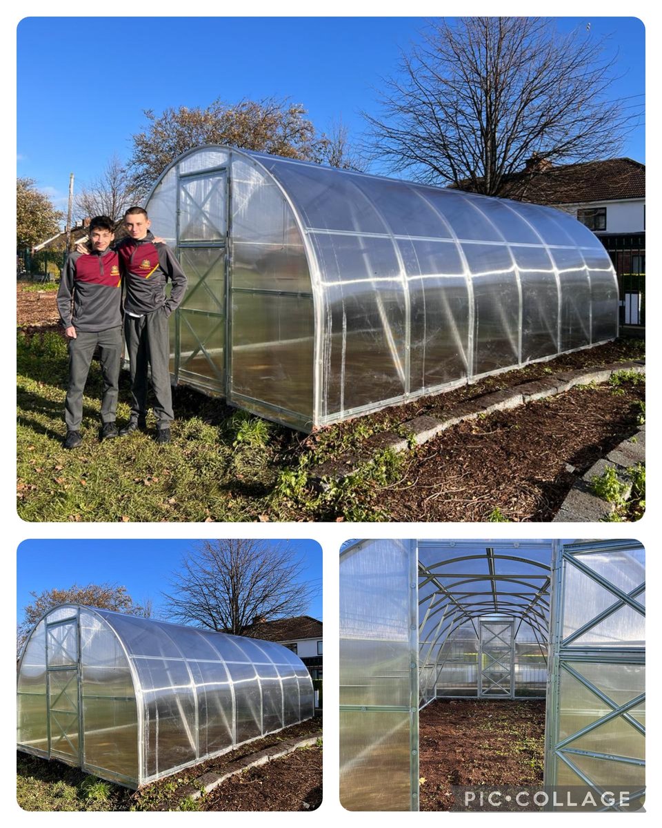 Our Polytunnel is another fine addition to Biodiversity space, well done to our Green Schools and Horticulture teams for driving this project, we look forward to the bountiful plunder 😋🥗🍅🍓#WeAreSalle