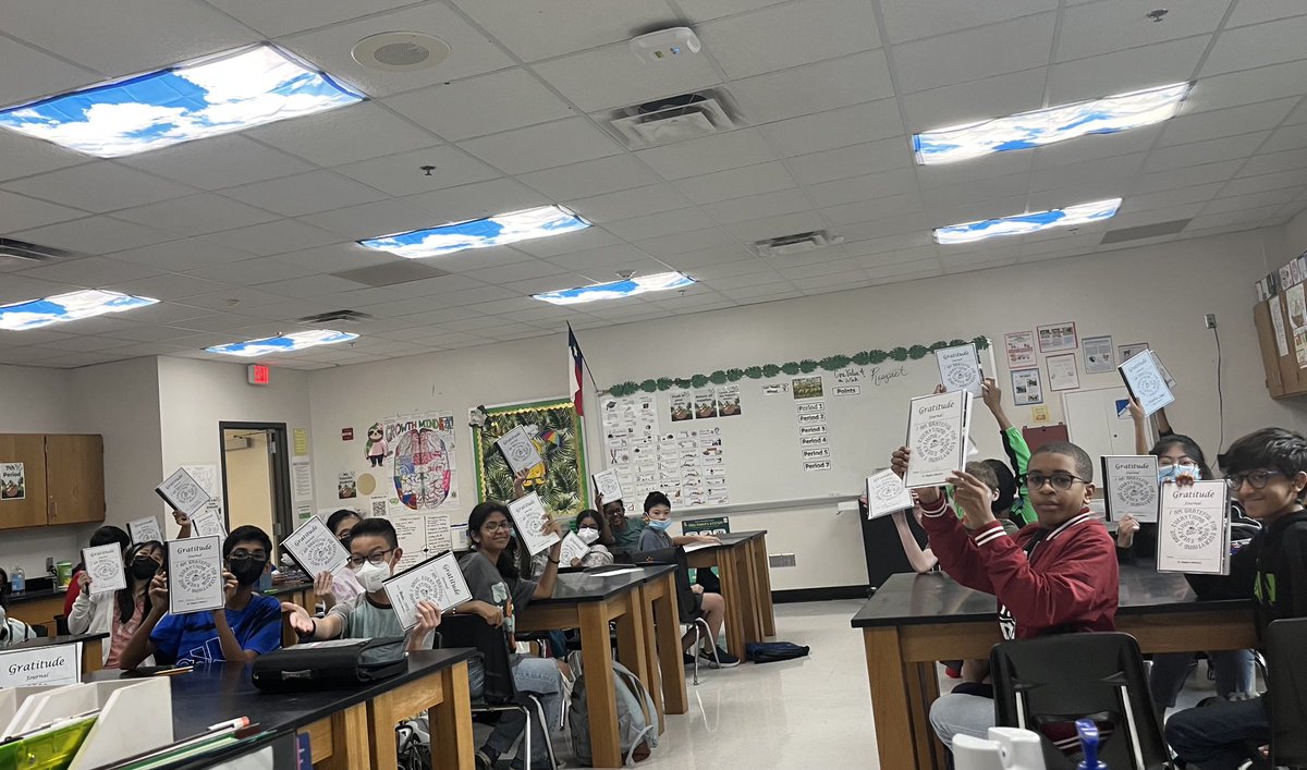 ⁦<a href="/QV_Raiders/">Quail Valley Middle School</a>⁩ ⁦<a href="/FBISD_GTA/">FBISD G/T Academy</a>⁩ #Advisory writing in their #gratitudejournals. So much to be grateful for at the Q! ⁦<a href="/rwootenits/">Rachelle Wooten</a>⁩ ⁦<a href="/draudraude/">Dr. Audra Ude</a>⁩ ⁦<a href="/KamilahSHolmes/">Kamilah Holmes</a>⁩