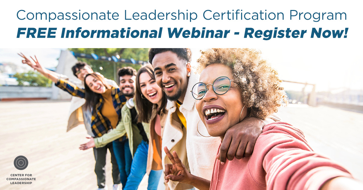 FREE INFORMATIONAL WEBINAR: Transform Your Organization – Get Your Compassionate Leadership Certification! Hundreds of leaders from around the world have taken our programs. Nine out of ten alumni surveyed said they’d recommend this course to others. (1/2) #leadbetter
