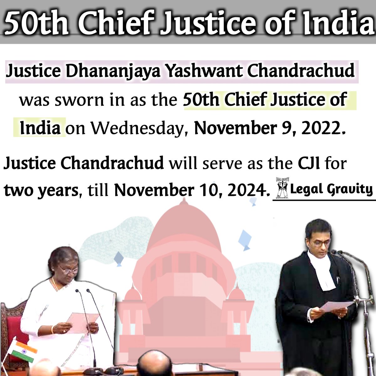 legalgravity's tweet photo. @legalgravity #CJI #cjichandrachud  #CJIDYChandrachud  #SupremeCourtOfIndia https://t.co/MB4euPpcj0
