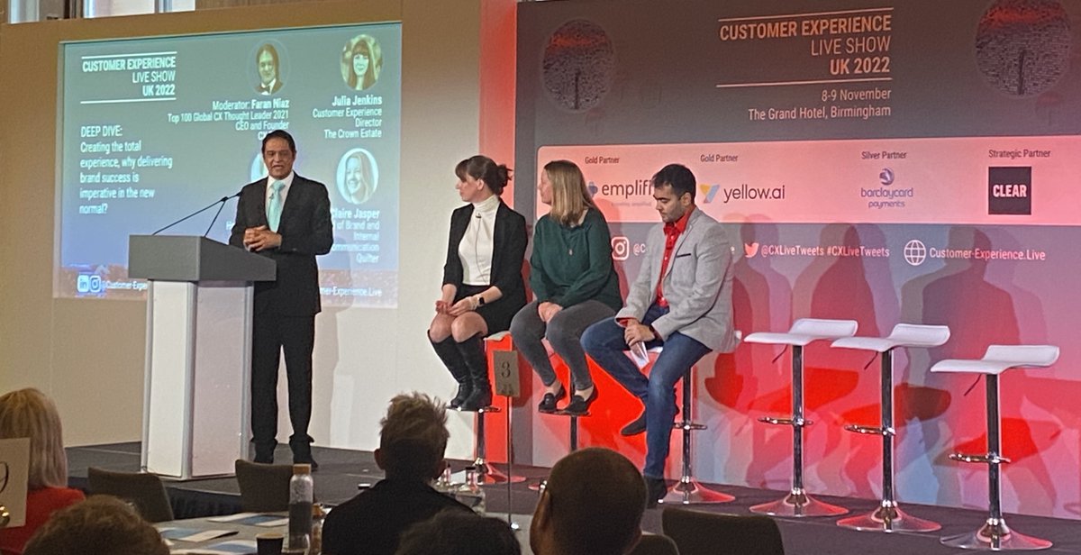 In the age of “Total Experiences,” marketers need to connect customers with brands while amplifying #CX. <a href="/farann/">Faran Niaz</a> at CX Future, Julia Jenkins at <a href="/TheCrownEstate/">The Crown Estate</a>, Tapas Sharma at <a href="/thenutmegteam/">Nutmeg</a>, and Claire Jasper at <a href="/quilter/">Quilter</a> shared great lessons on how to get there at <a href="/CXLiveTweets/">Customer Experience Live</a>