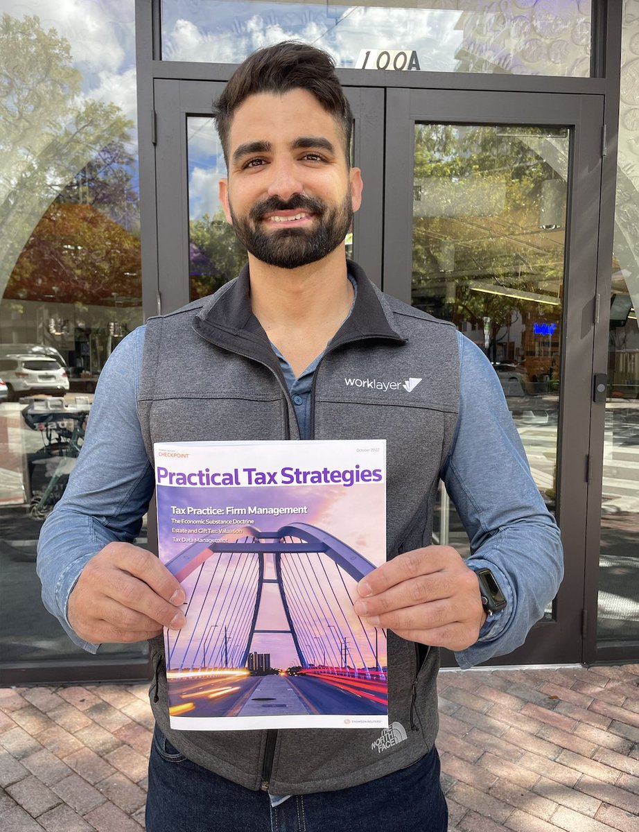 ExperienceTag's tweet photo. There's nothing like being the top story in @thomsonreuters! Flip through their October 2022 issue of Practical Tax Strategies and you'll see @taxfyle's @LavinaRicky and @RalphCarnicer's article titled "Firm Management In The Modern Era of Accounting." 🧾💪 #Taxes #Accounting https://t.co/pg4CBfhAXZ