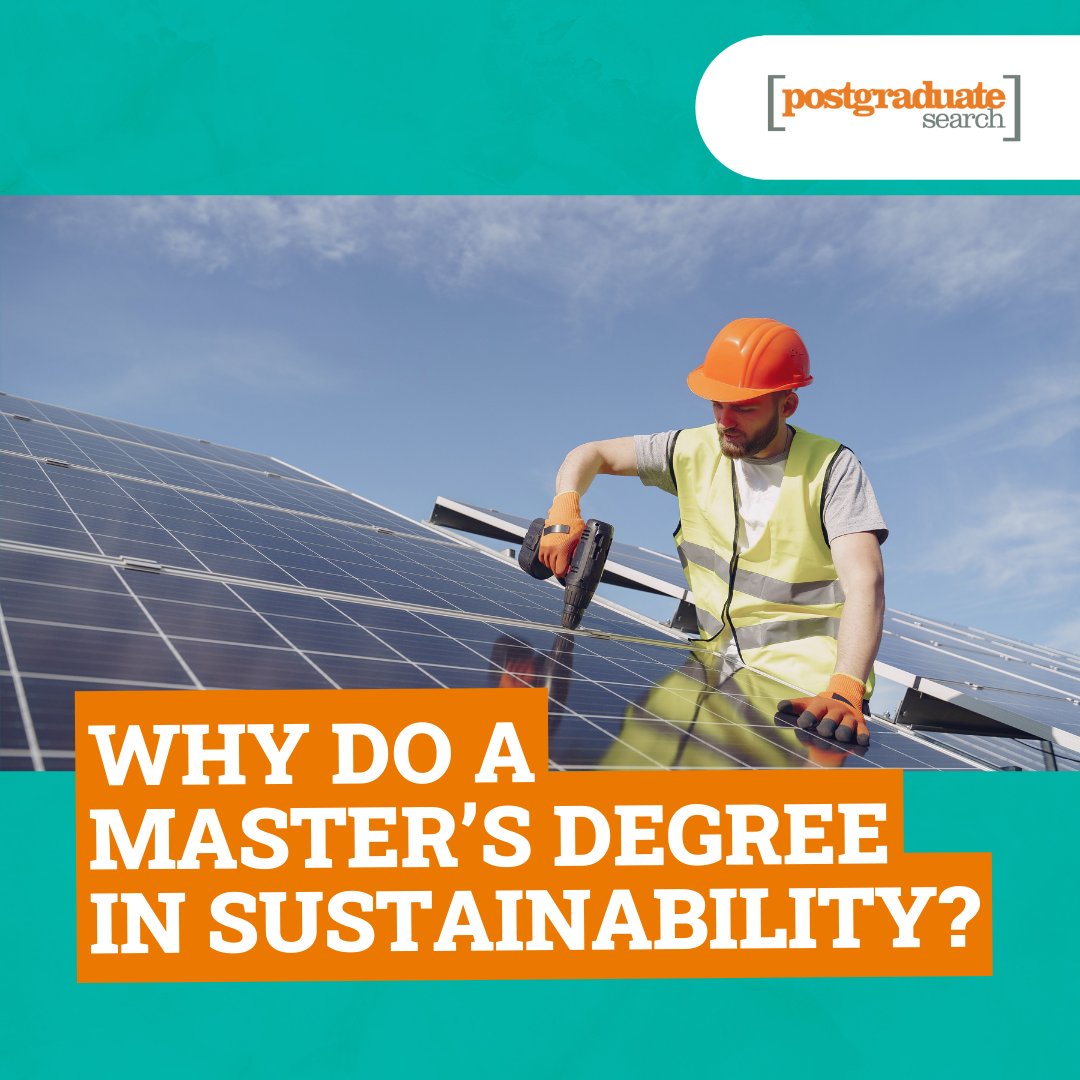 Has #GreenCareers Week got you thinking about bolstering your knowledge of sustainability? Take a look at our Sustainability Master's Degree Guide! bit.ly/3Tj3z2V #postgraduate #education #university #sustainability