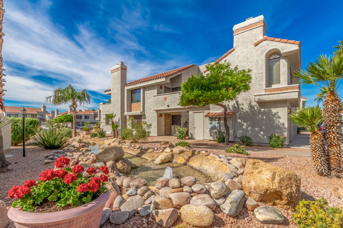 Here is a listing that becomes 'Active' status tomorrow from Laurie Lavine of Arizona Premier Realty Homes & Land, LLC. It is a 2 bedroom/2 bathroom condo with overlooking community spa and pool area. Here is a link to the MLS listing: my.flexmls.com/.../lis.../202…