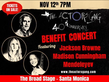 . @theactorsgang benefit concert is this Saturday, Nov 12. Still some great seats left: buff.ly/3Tpxab3