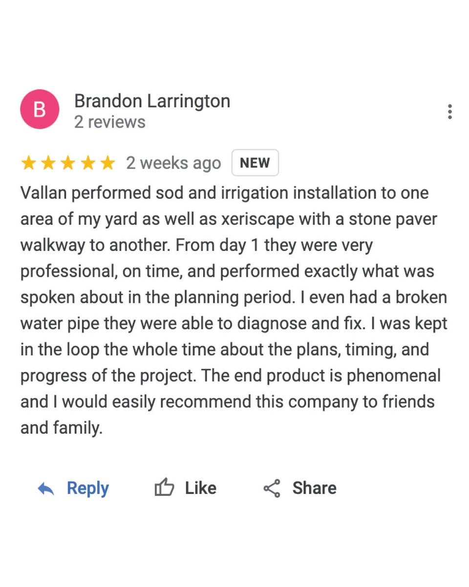 Vallan Landscaping tweet media