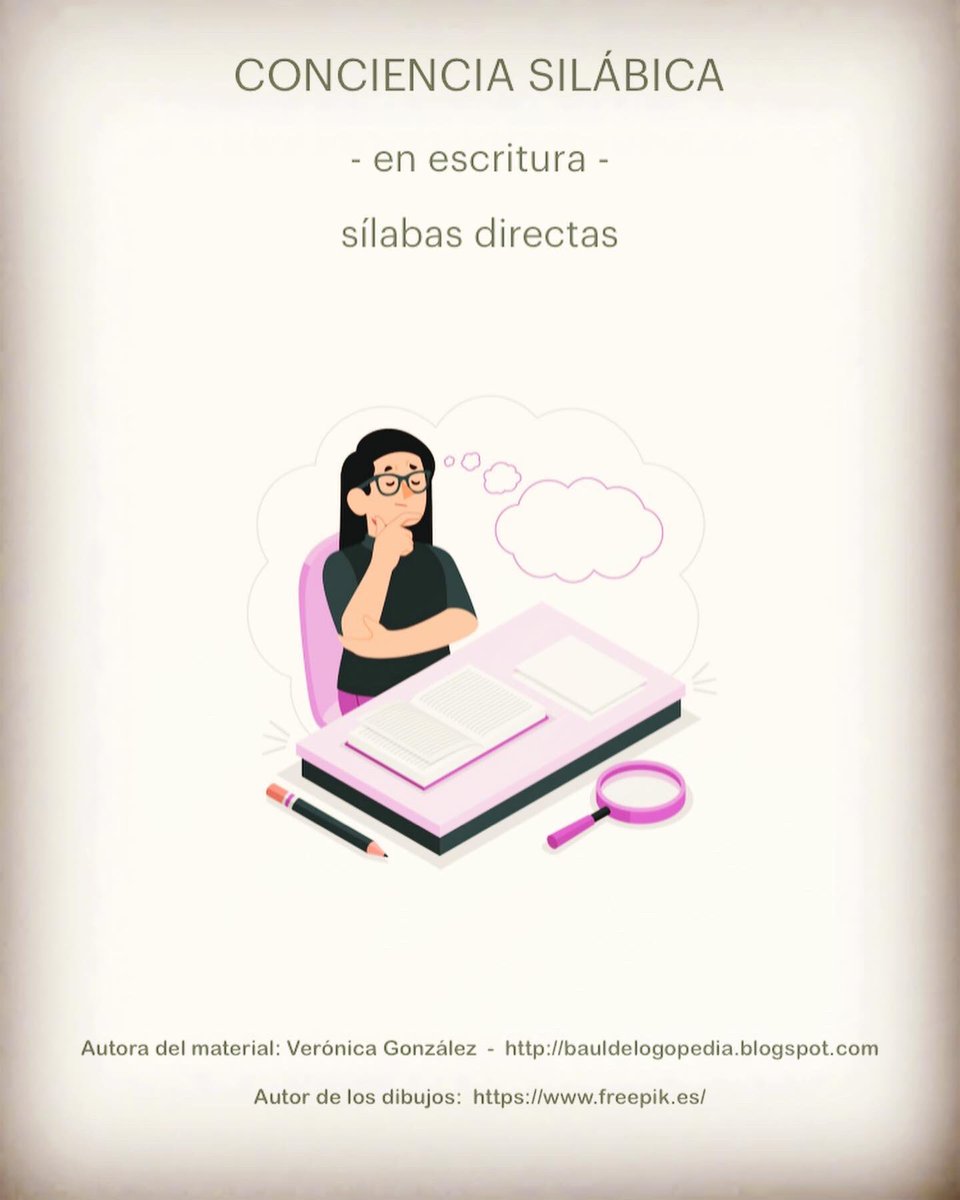 BauldeLogopedia's tweet photo. ¡Nuevo material en el blog! Conciencia silábica en escritura con sílabas directas https://t.co/e5pmC7Rp1b #logopedia #lectoescritura https://t.co/xWx11hGF9b