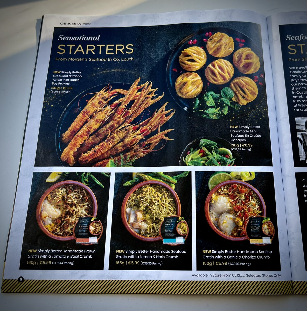 SeafoodMorgans's tweet photo. Beyond excited to see our new products featured in the @SimplyBetterDS 2022 Christmas Brochure ππ Perfect for the most sumptuous festive dinner party. Launching very soonβ¦
#festivefood #ChristmasDinner #christmaspartyfood #RestaurantAtHome #IrishFoodProducers https://t.co/SvmzsoHFhP