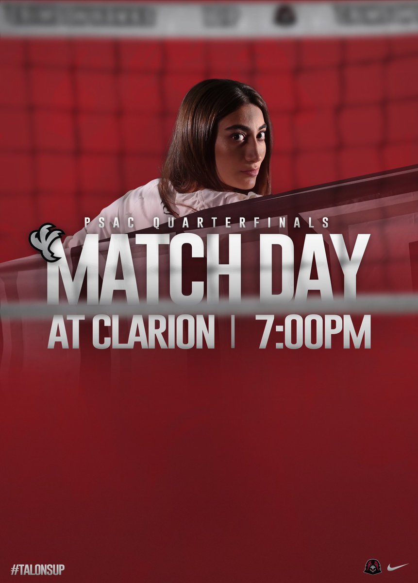 𝐓𝐡𝐞 𝐩𝐨𝐬𝐭𝐬𝐞𝐚𝐬𝐨𝐧 𝐡𝐚𝐬 𝐚𝐫𝐫𝐢𝐯𝐞𝐝.

🆚 Clarion 
⏰ 7 PM
🏟 Tippin Gymnasium 
📊 bit.ly/3DUXgwK
💻 bit.ly/3WNh125

#TalonsUp | #VolleyHawks
