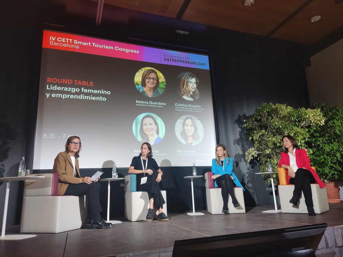 La moderadora és Helena Guardans, presidenta a Webhelp Spain. Les participants són Cristina Moyano de Navascués, corporate strategy - investment manager a Amadeus Ventures; Rita Almela, co-founder &amp; partner de 101 Ventures, i Helena Torras, managing partner de PaoCapital.