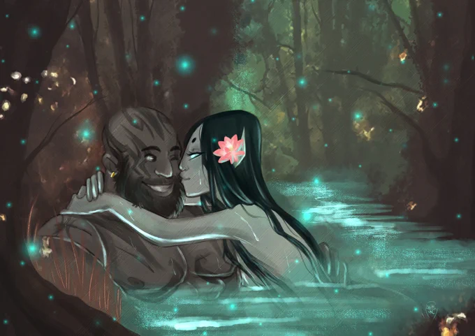 #artistsontwitter just fantasy and hot people 