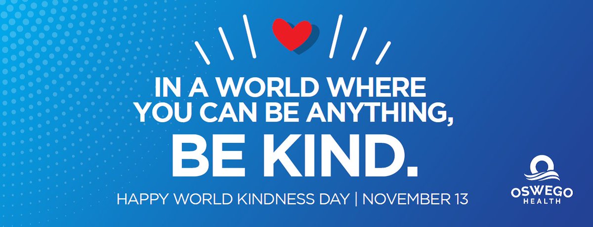 DYK that Sunday, 11/13 is World Kindness Day? On this day,participants attempt to make the world a better place by celebrating & promoting good deeds & pledging acts of kindness, either as individuals or as organizations. Our staff has pledged to be the reason someone smiles.