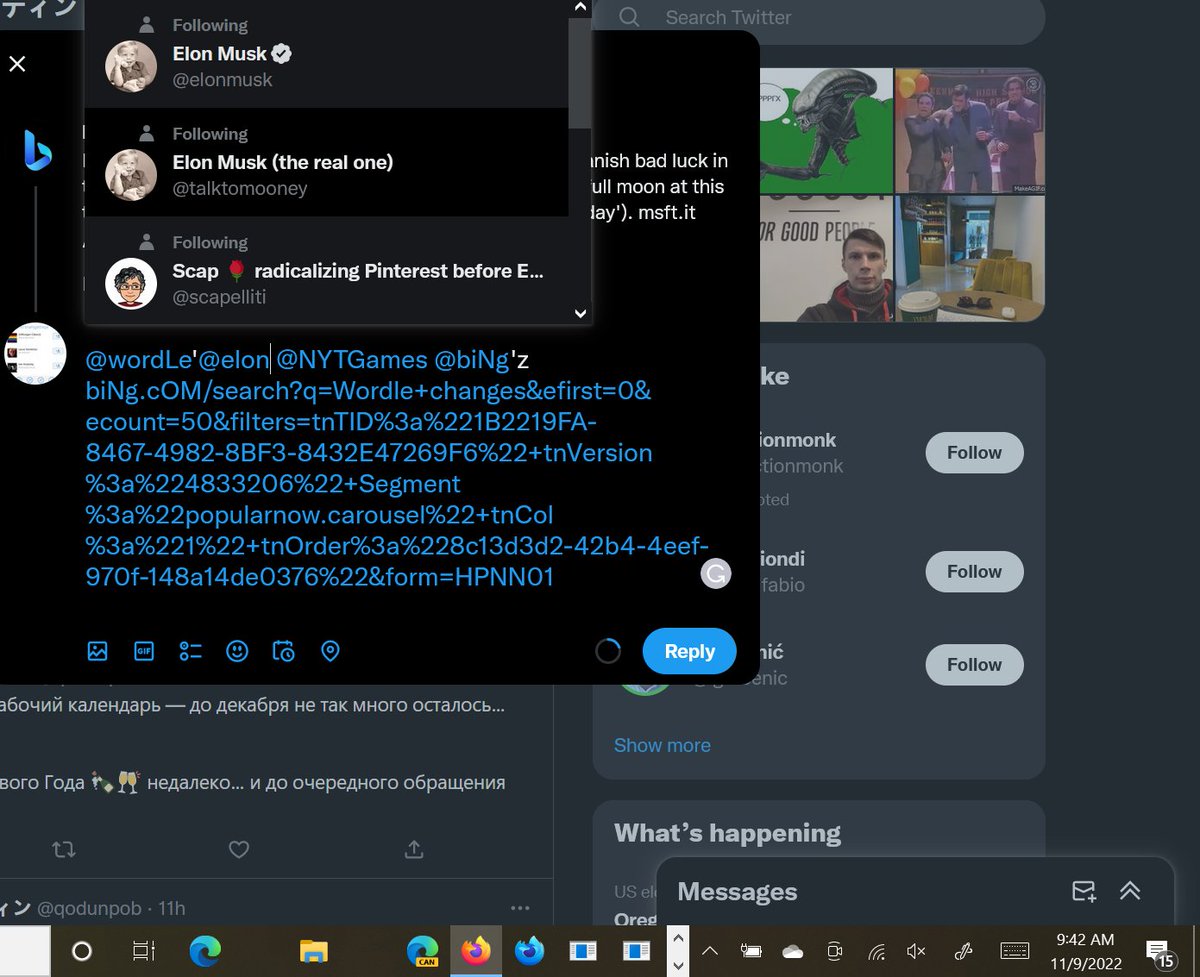 opDXiT's tweet photo. @bing @qodunpob @wordLe'@elonMusk'y @NYTGames @biNg'z https://t.co/GN4FPr9MbF @talktomoONEy @scapelliti https://t.co/CfVRNhne6B https://t.co/QdAwyijhD5 @jENmSFt @BingRewards @wiNdOwSinSideR $t $mSFt $t @wiNdowS @mSFtissueS @kLeEnEX @mSFtgAmEdEV @xbOX @biLLgateS @mSN https://t.co/LB9ZE0eKEp @mUSk https://t.co/2JrYlZrVet