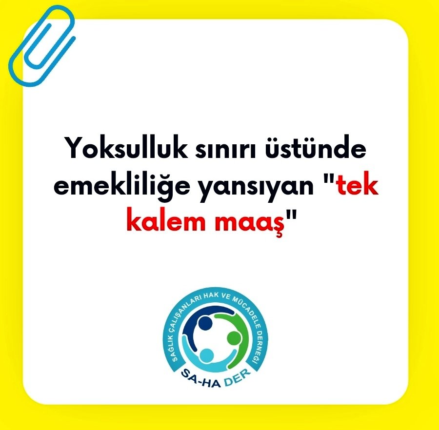 İnsan onuruna yaraşır hayat için; 
Yoksulluk sınırının üstü maaş,
Eşit işe eşit ücret,
İş barışı, adalet ve liyakat
Sağlanana kadar 
ASLA 
#SAHAsusmayacak !