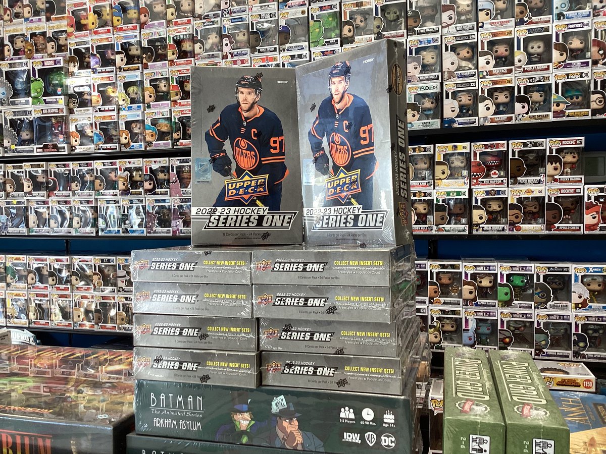 SportsCardsHOF's tweet photo. In stores today, 2022-23 Upper Deck Series 1 Hockey Hobby ! #upperdeck #ud #hockey #nhl https://t.co/FiitpyAr6F