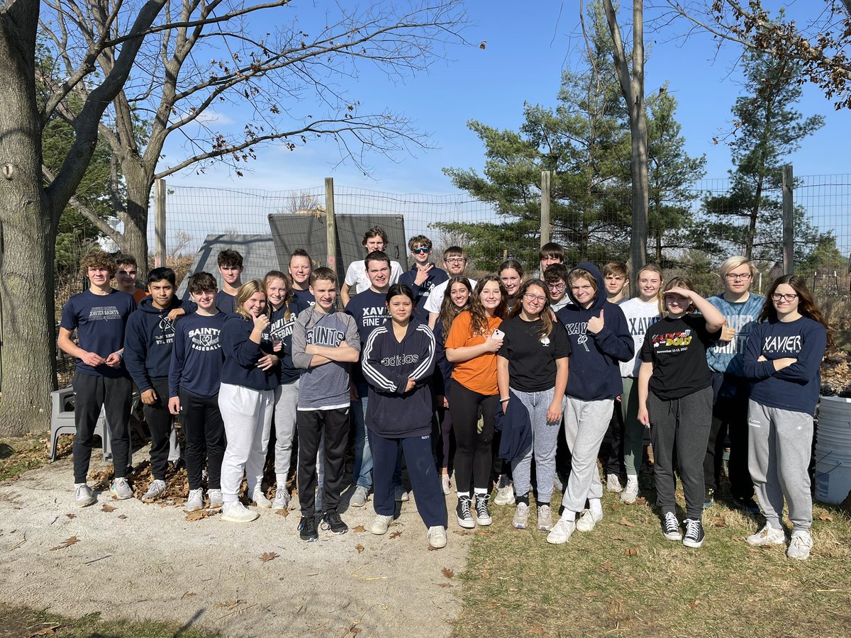 So proud of the hard work by this great good of Xavier Students! #Xavierservice