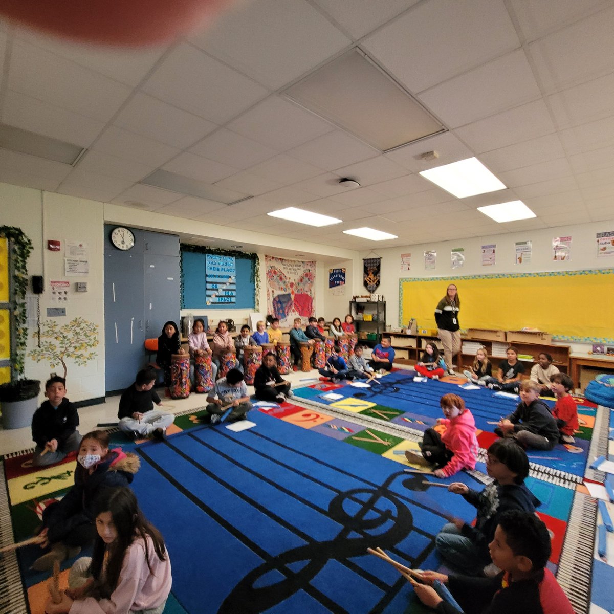 3rd Grade is learning about African culture! Getting ready for our field trip 🪘 <a href="/BGreenSchool/">Bowling Green School</a>