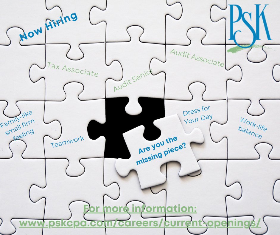 pskcpa's tweet photo. Come work with amazing people who care about you!  https://t.co/JrvuX6ZEHR https://t.co/xR5ZZlABNf