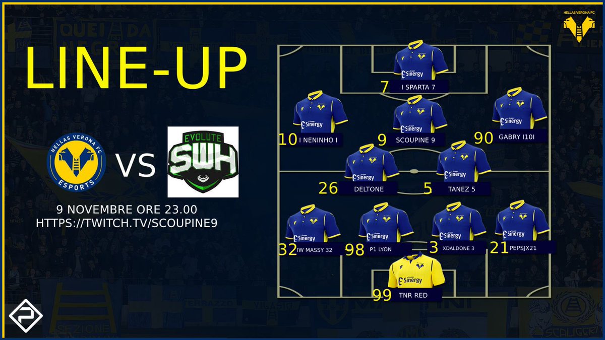 Coppa Italia VPL 
@OPHellasVerona VS @EvSwH Ore 23.00 twitch.tv/scoupine9