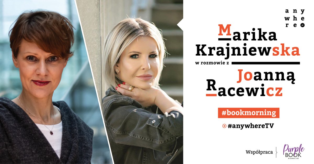 anywherepl's tweet photo. O książce - ,,To nie kraj, to ludzie", porozmawiamy z Joanną Racewicz w programie #bookmorning, prowadzonym przez Marika Krajniewska 📽 Już 16 listopada, o godzinie 13:00 możecie włączyć wszystkie swoje urządzenia i oglądać nas na żywo📽
Zrealizowany we współpracy z Purple Book https://t.co/YSUJmLWcPP