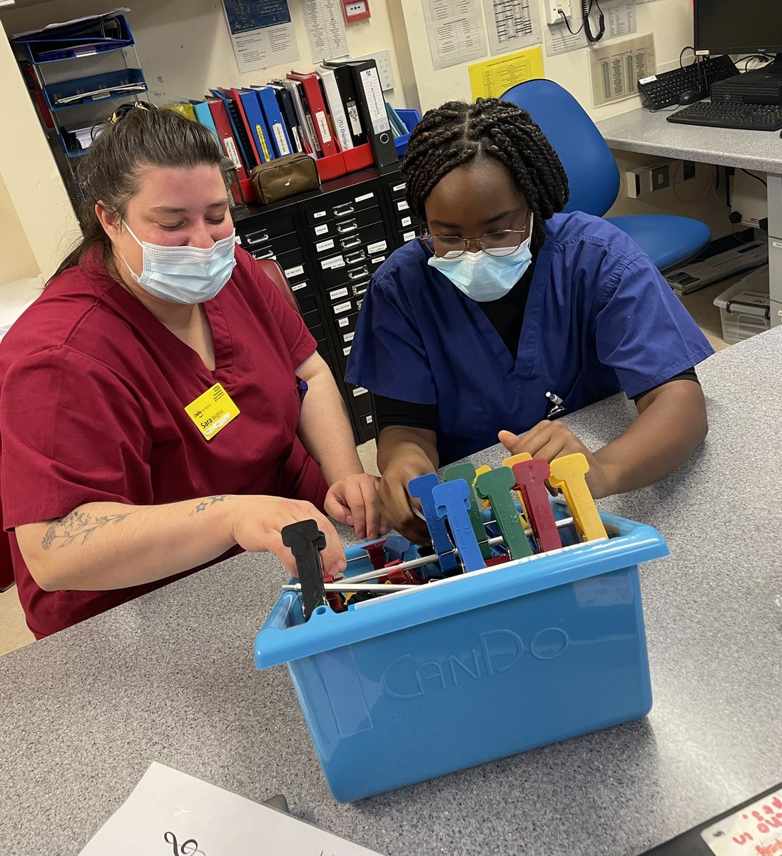 Elizabeth McAndrew (@lizshawot) on Twitter photo The doctors learning all about reduced function and the positive effects of hand therapy (photo with consent) on critical care #earlyrehab #OccupationalTherapy #OTWeek22 <a href="/crhcriticalcare/">Chesterfield Critical Care</a> <a href="/CriticalCareOT/">Critical Care Occupational Therapist</a> <a href="/ACC_EastMids/">East Midlands Critical Care Network</a> The doctors learning all about reduced function and the positive effects of hand therapy (photo with consent) on critical care #earlyrehab #OccupationalTherapy #OTWeek22 <a href="/crhcriticalcare/">Chesterfield Critical Care</a> <a href="/CriticalCareOT/">Critical Care Occupational Therapist</a> <a href="/ACC_EastMids/">East Midlands Critical Care Network</a>