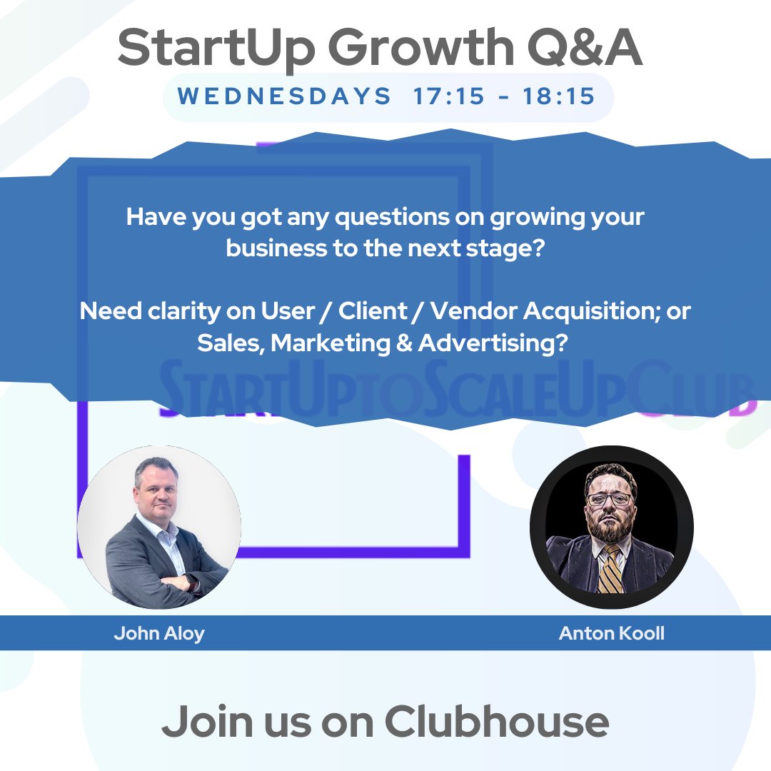 StartUp to ScaleUP Club tweet media