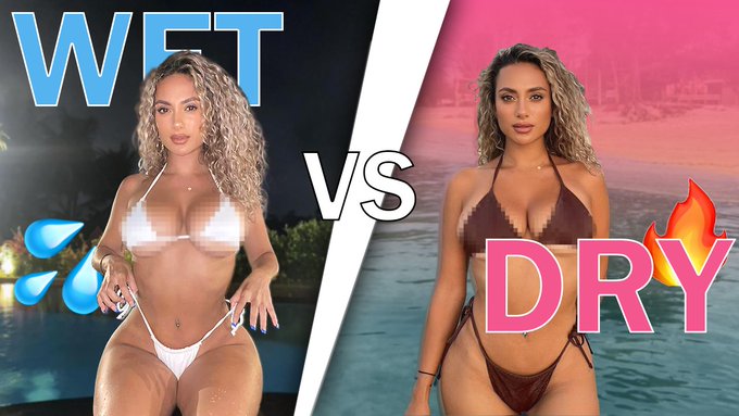do u like wet t-shirt contests? 👀 well I did a wet vs dry bikini haul in Bali and it's all on youtube