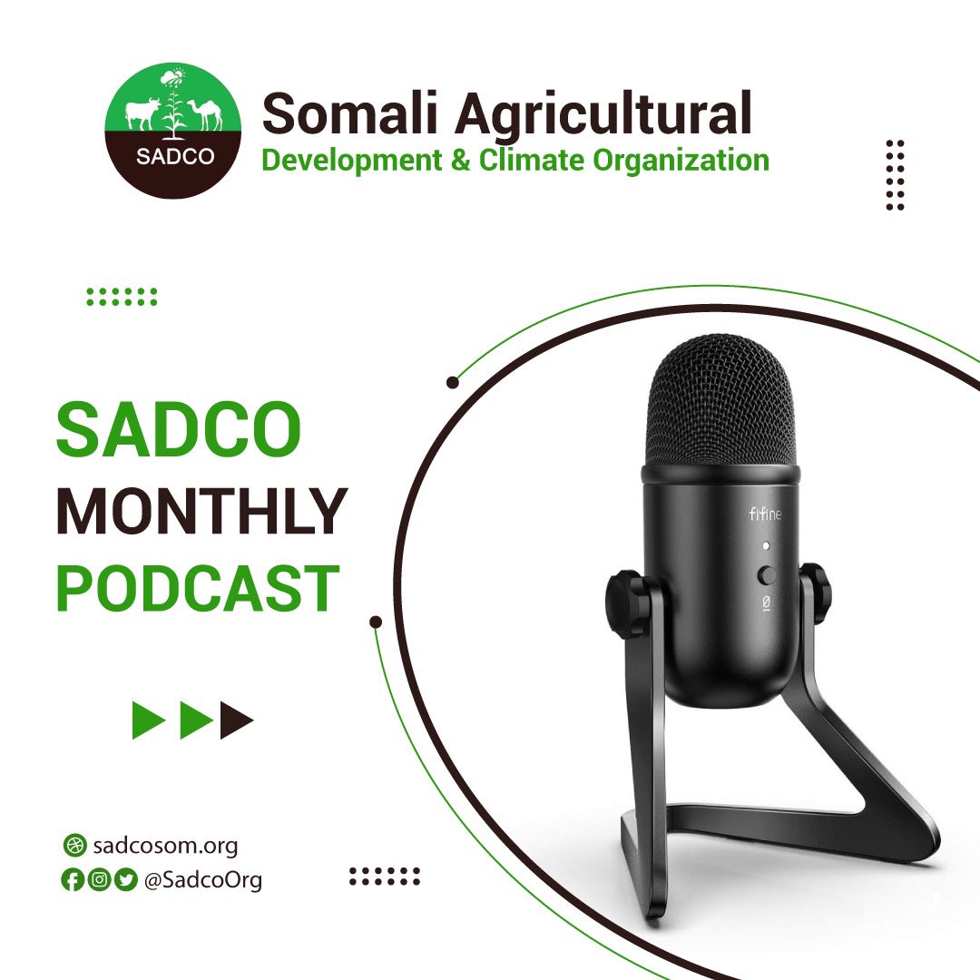 SadcoOrg's tweet photo. SADCO MONTHLY PODCAST 🔜
Our podcast will focus on Agriculture, Energy, Fishing, Environment and Water of Somalia. Our listeners will gain an opportunity to learn about these topics, knowledge and ideas in all different parts of the world.
#SADCO
#podcasts https://t.co/AoCY1u2xdP