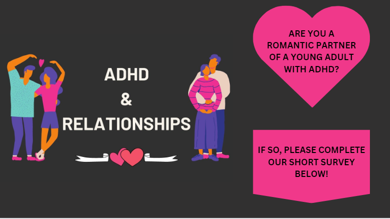 Daniellemyles_'s tweet photo. We are exploring how young #adults with #ADHD communicate and if this has an impact on #relationships. If you are in a relationship with a young adult (18+) with ADHD, please complete our short #survey! feel free to RT or send on to friends and family.
https://t.co/nH24SJBOSS https://t.co/1qZjNSg1iY