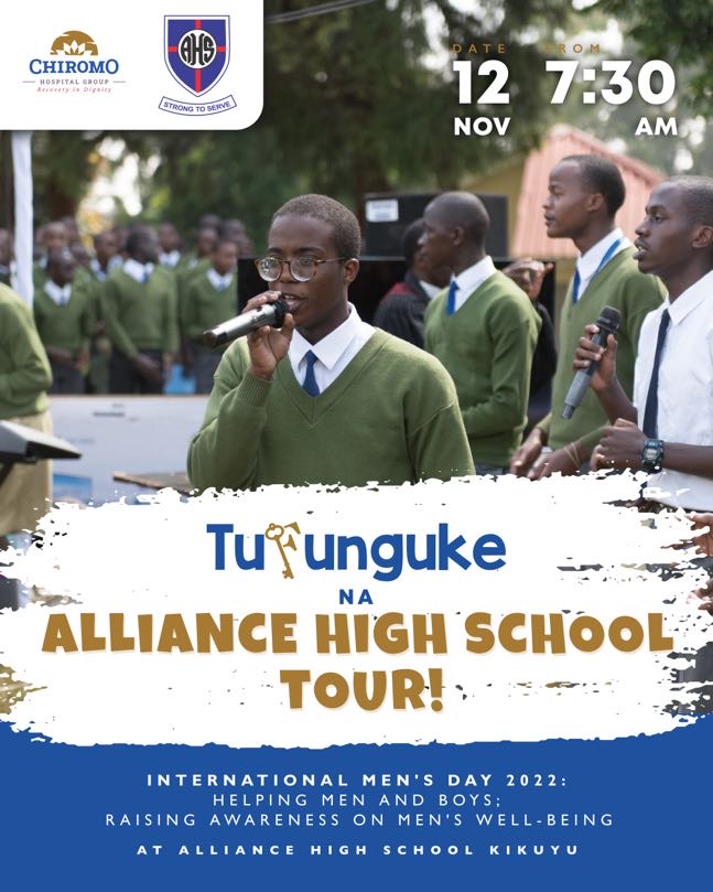 In honor of International Men's Day 2022, we will be having the first edition of #Tufunguke High School Tours.

Happening at The Alliance Highschool this Saturday.

The event is in line with this years theme for #IMD22: Helping Men &amp; Boys.

AHS, here we come!

#Tufunguke