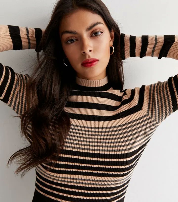 New-in <a href="/newlook/">New Look</a> 😍 Our pretty stripe rib jumper is an autumn essential!