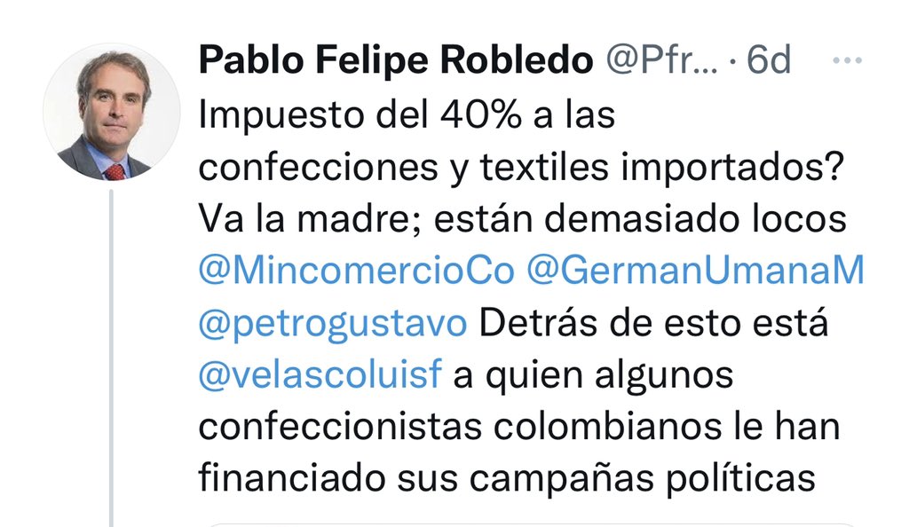Pablo Felipe Robledo tweet media
